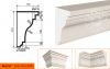 Карниз Фасадный Lepninaplast  КВ-210/2  В210хШ130хД2000 мм / Лепнинапласт.