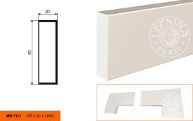 Фасадный Молдинг Lepninaplast  МВ-70/1  В70хШ20хД2000 мм / Лепнинапласт