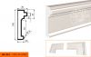 Фасадный Молдинг Lepninaplast  МВ-105/4  В105хШ35хД2000 мм / Лепнинапласт