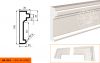 Фасадный Молдинг Lepninaplast МВ-105/4  В105хШ35хД2000 мм / Лепнинапласт.