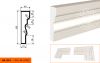 Фасадный Молдинг Lepninaplast  МВ-150/3  В150хШ40хД2000 мм / Лепнинапласт.