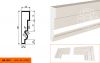 Фасадный Молдинг Lepninaplast МВ-185/1  В185хШ45хД2000 мм / Лепнинапласт.