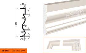 Фасадный Молдинг Lepninaplast  МВ-250/2  В250хШ45хД2000 мм / Лепнинапласт