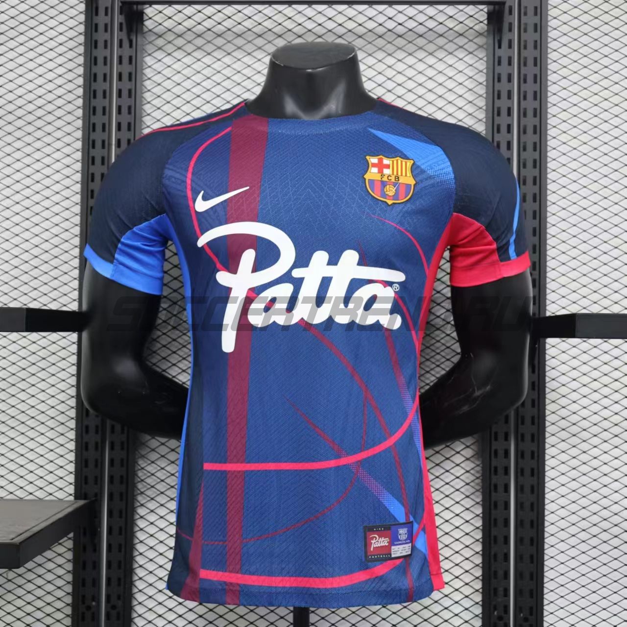 Предматчевая футболка Barcelona x Patta(special edition/игровая версия) 23/24