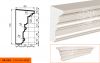 Фасадный Подоконник Lepninaplast  ПВ-110/2  В110хШ60хД2000 мм / Лепнинапласт