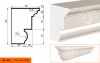 Фасадный Подоконник Lepninaplast  ПВ-120/1  В120хШ95хД2000 мм / Лепнинапласт.