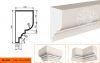 Карниз Фасадный Lepninaplast  КВ-180/2  В180хШ100хД2000 мм / Лепнинапласт.