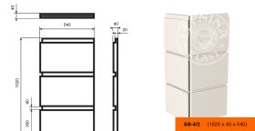 Боссаж Lepninaplast БВ-4/2 В1020хШ40хД540 мм / Лепнинапласт