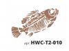 Трафарет Виниловый STMDECOR РЫБА HWC-T2-010 300*300*0.4 мм