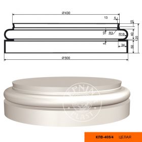 База Колонны Lepninaplast КЛВ-405/4 В120хВД430хНД500 мм / Лепнинапласт