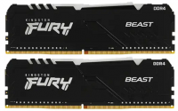 Оперативная память Kingston FURY Beast Black RGB [KF432C16BBAK2/16] 16 ГБ