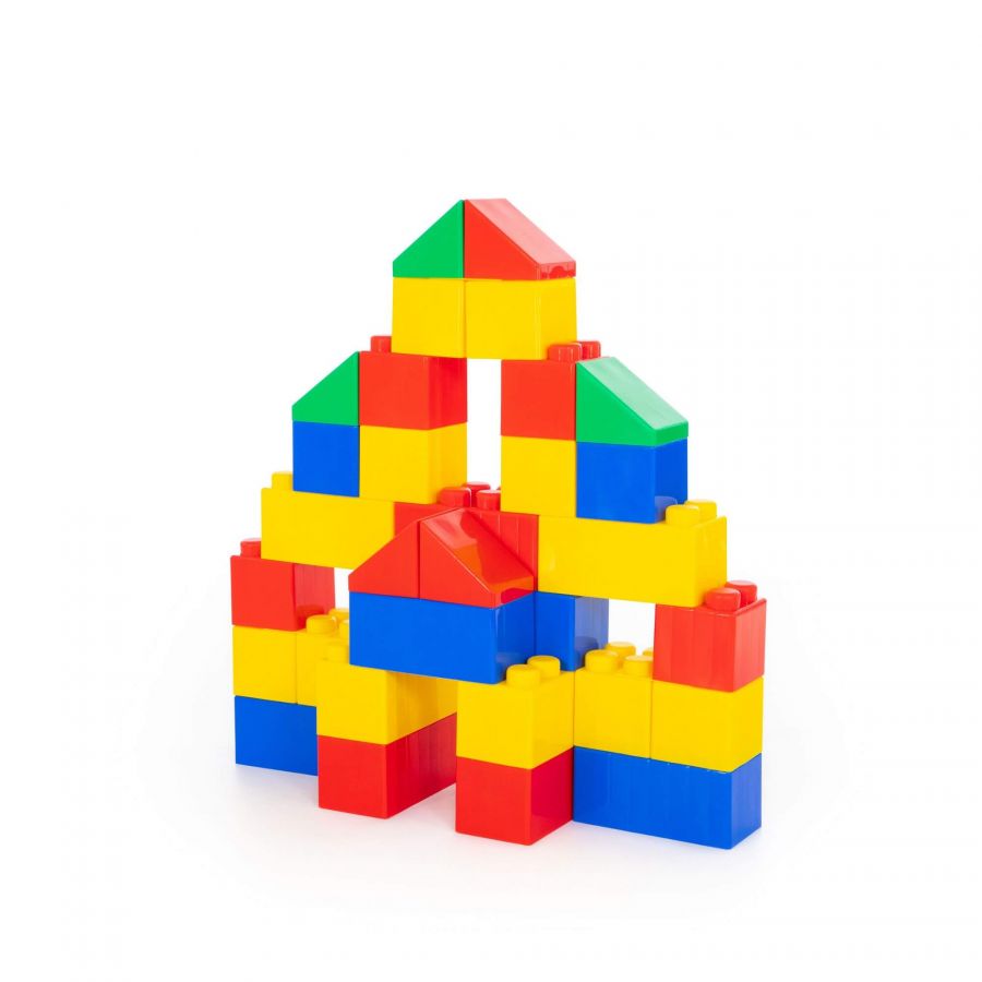 Конструктор строительный "XXL", 36 элементов + соединитель (30 элементов)