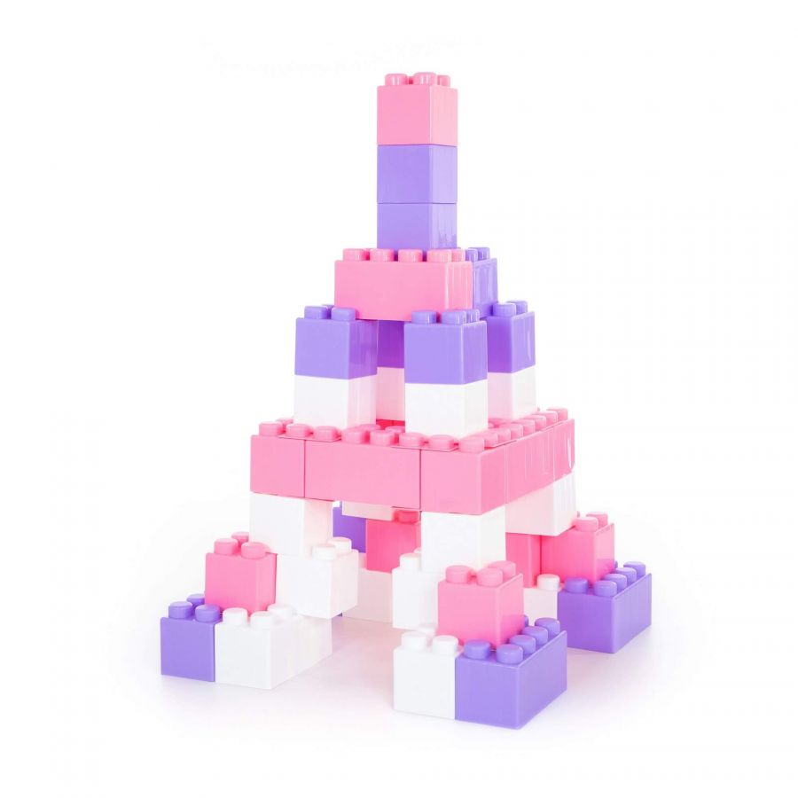 Конструктор строительный "XXL", 45 элементов (v2) + соединитель (45 элементов)