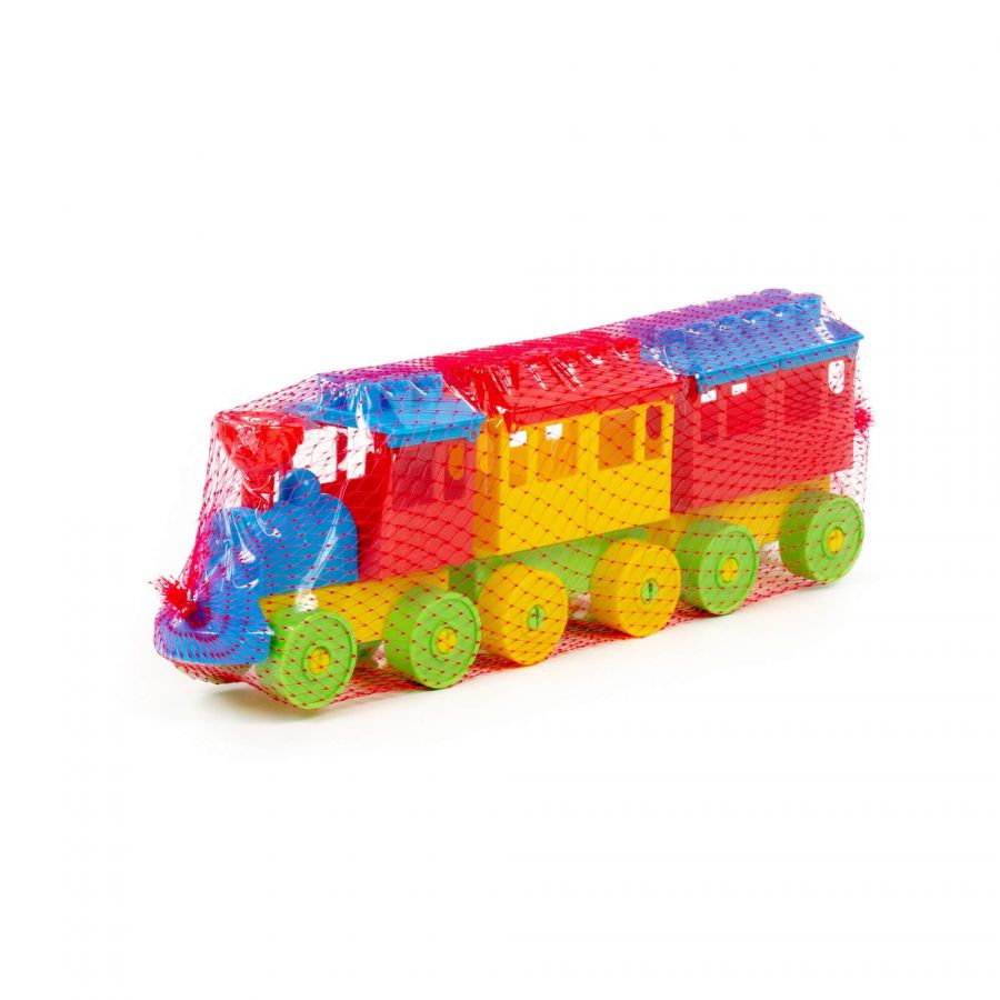 Конструктор - Паровоз с двумя вагонами