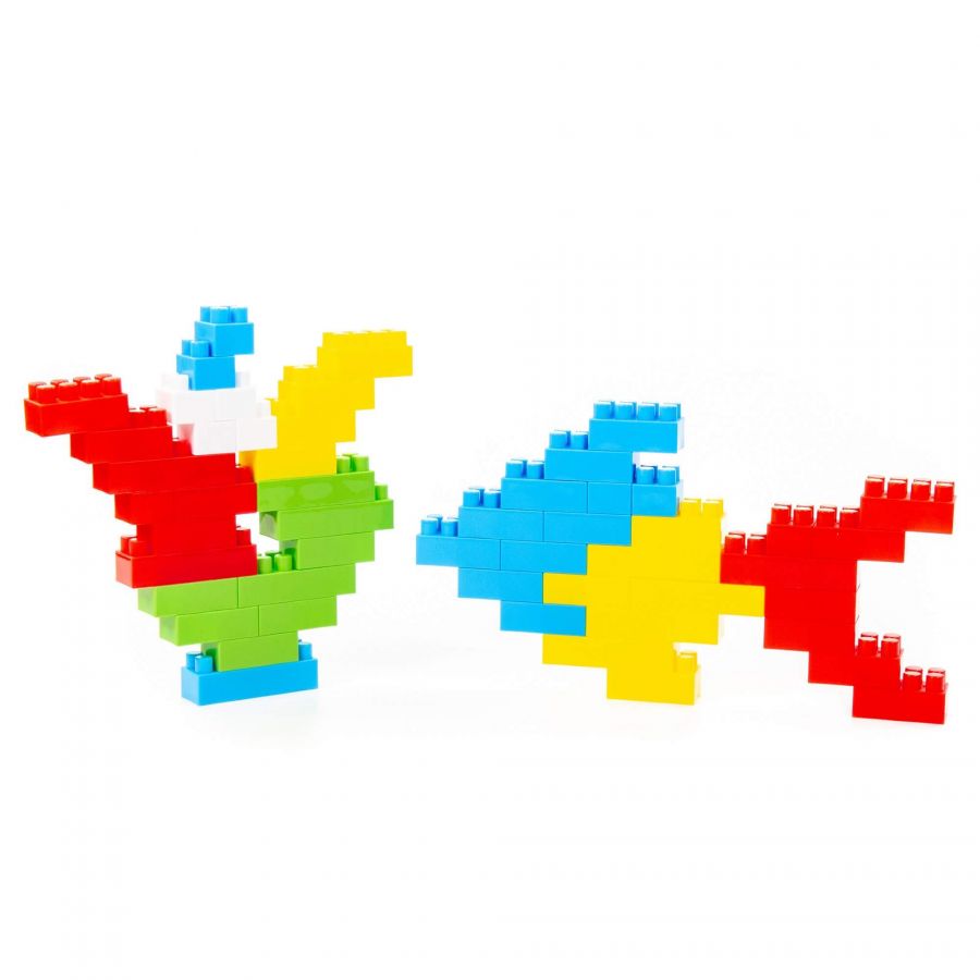 Конструктор "Строитель" (174 элемента) (в контейнере)