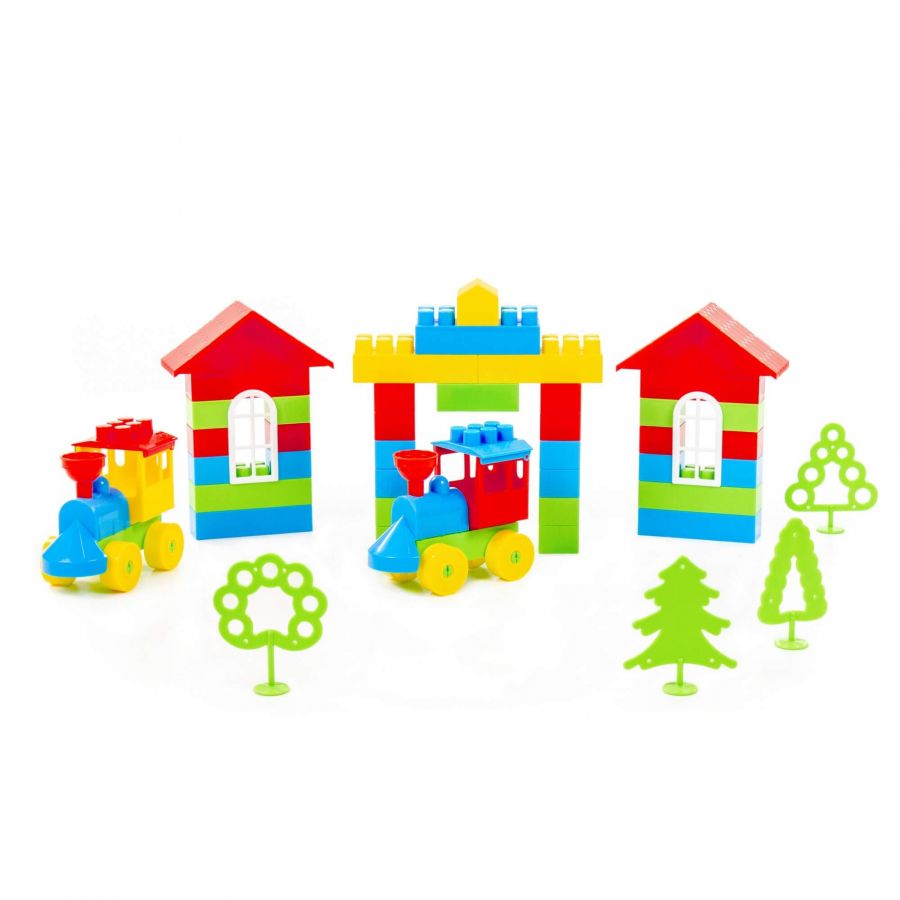 Конструктор "Строитель" (Гигант, 175 элементов) (в мешке)