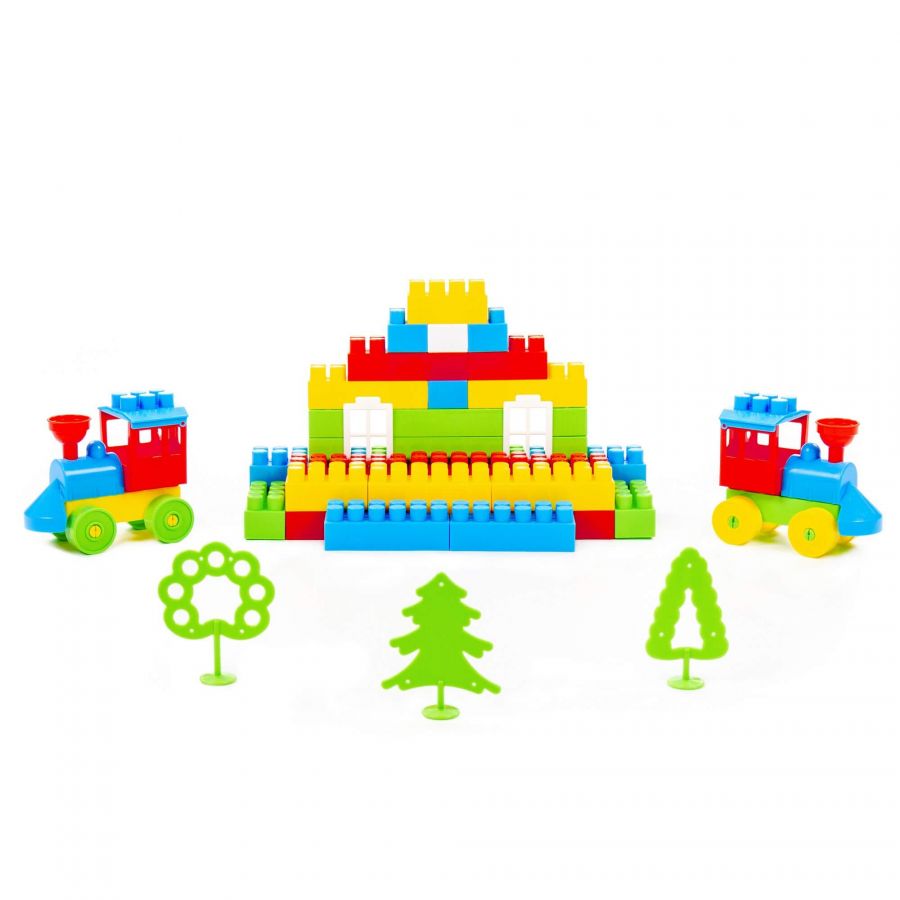 Конструктор "Строитель" (Гигант, 175 элементов) (в рюкзаке)