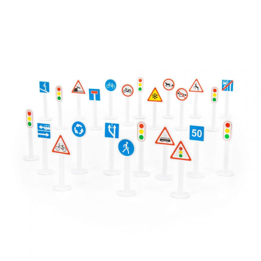 Набор дорожных знаков №3 (24 элемента) (в пакете)