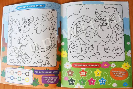 Разделить верно и отгадать картинку