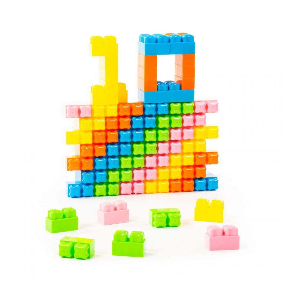 Конструктор "Малютка" (130 элементов) (в пакете)