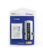 Feron пульт ДУ световыми приборами 230V 1000W 2-х канальный 30м TM75 23344