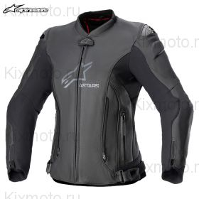 Мотокуртка кожаная женская Alpinestars Stella GP Plus V4, Черная