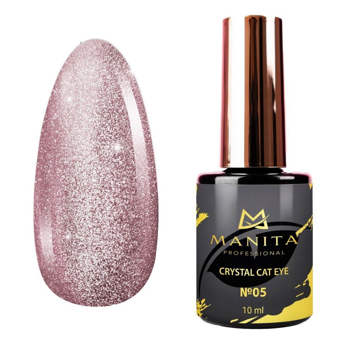 Гель лак MANITA PROFESSIONAL '"CRYSTAL CAT EYE" с эффектом кошачьего глаза №05  (10мл)