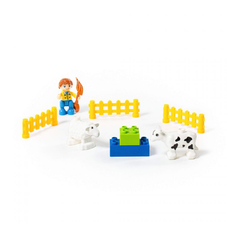Конструктор "Макси" - "Весёлая ферма" (39 элементов) (в коробке)