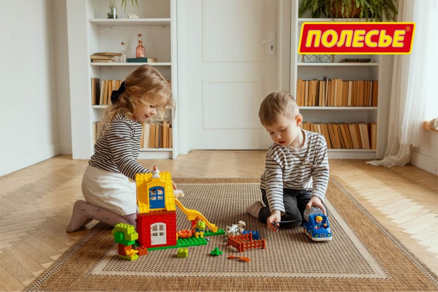 Конструктор "Макси" - "Весёлая ферма" (50 элементов) (в коробке)