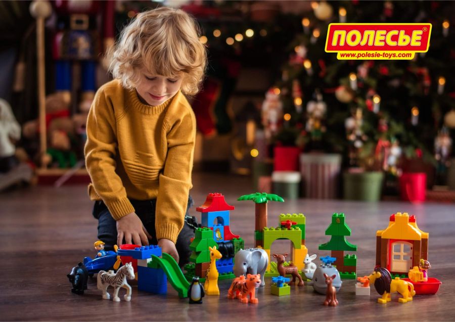 Конструктор "Макси" - "Зоопарк" (138 элементов) (в коробке)