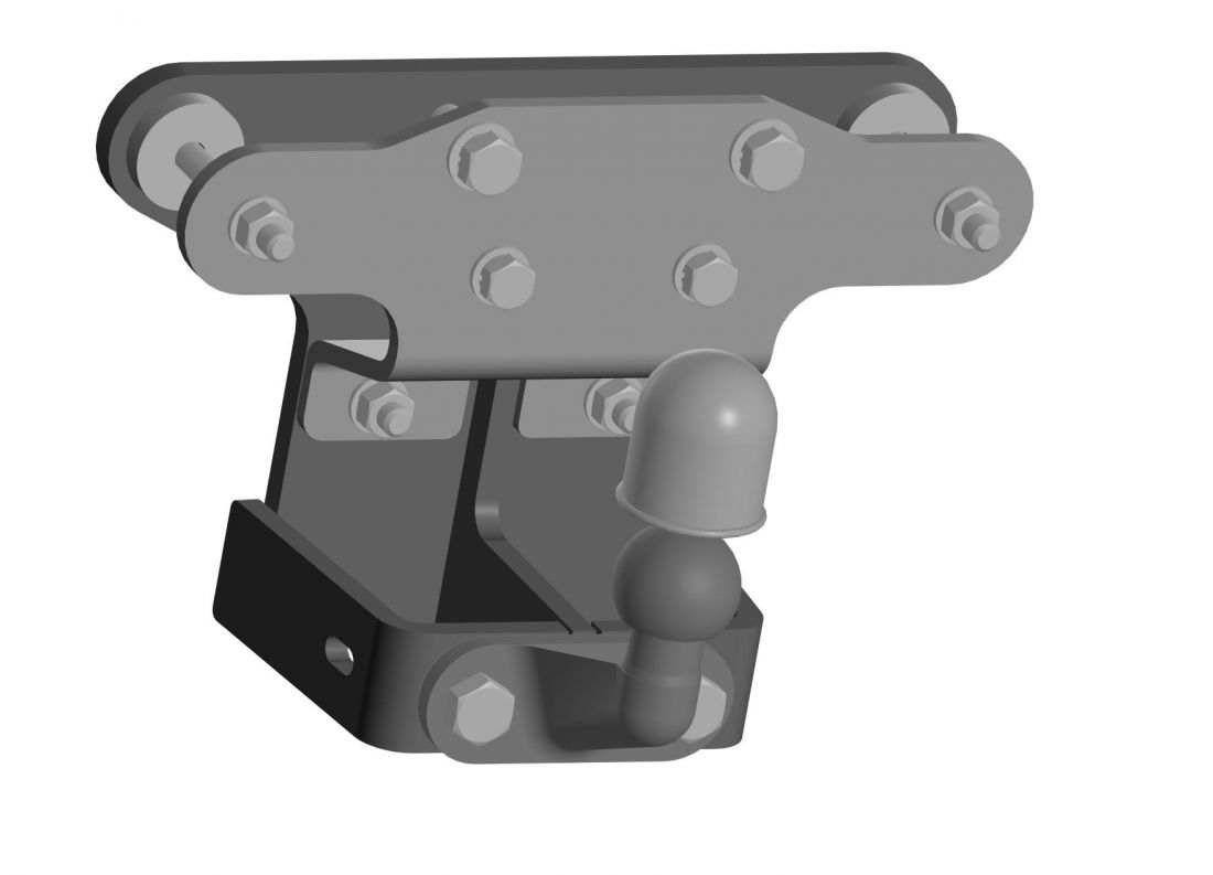 Фаркоп Tank 500 2023- фланцевое крепление шара