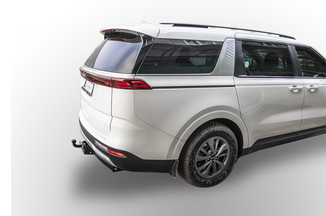 ТСУ для Kia Carnival IV KA4 2021- без снятия и выреза бампера. Тип шара: FC. Нагрузки: 1200/75 кг, масса фаркопа 22,3 кг (без электрики в комплекте)