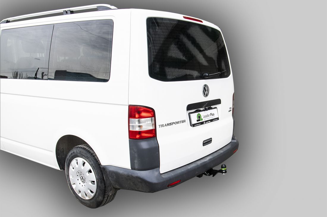 Фаркоп Volkswagen Transporter/Caravelle/Multivan T5 2003-2015, Transporter/Caravelle/Multivan T6 2015- съемное крепление шара под американский квадрат
