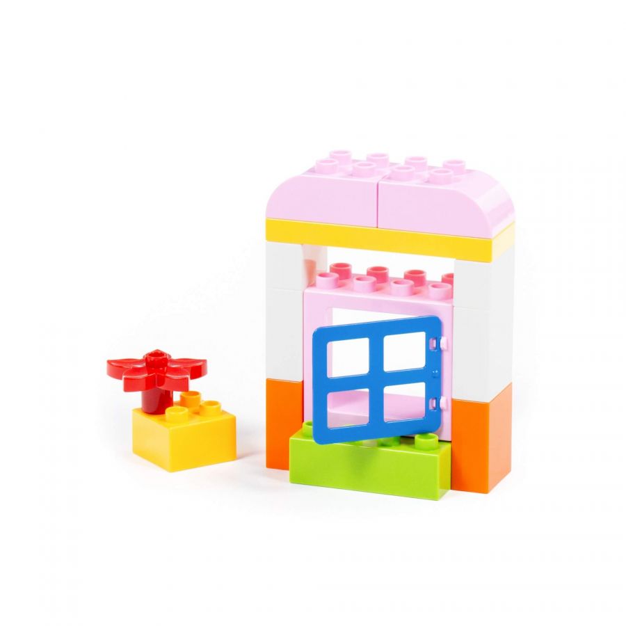 Конструктор "Макси" - "Мини-Домик" (21 элемент) (в коробке)