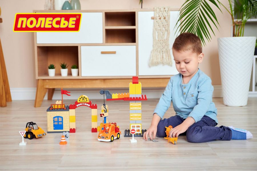 Конструктор "Макси" - "Строительная фирма" (90 элементов) (в коробке)