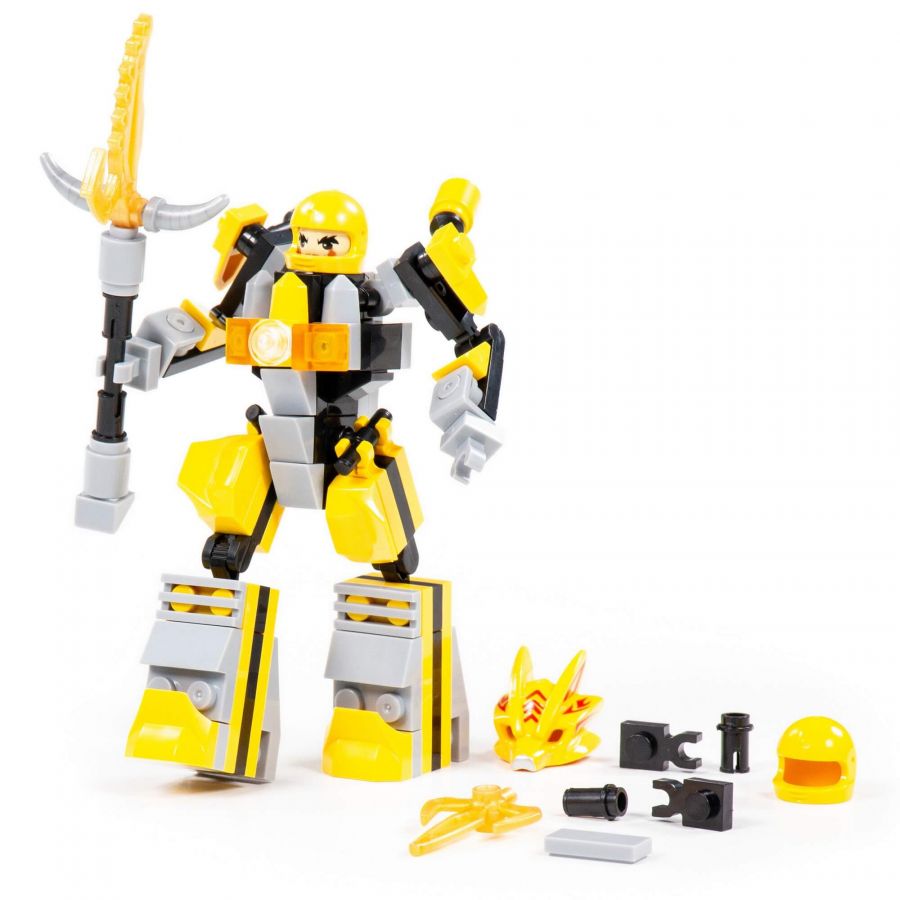 Конструктор "Классик" "Роботы-воины-1.6" (98 элементов) (в коробке)