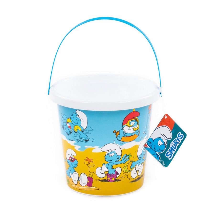 Ведро с наклейкой "Смурфики-2"