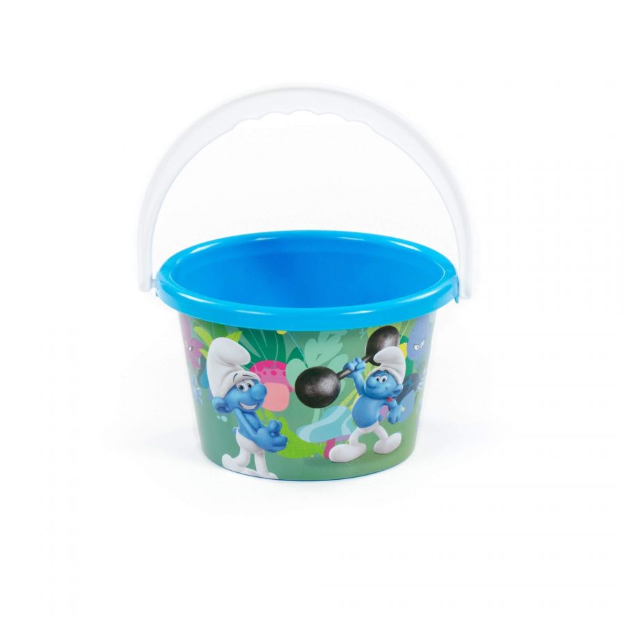 Ведро среднее с наклейкой "Смурфики: Затерянная деревня-4"