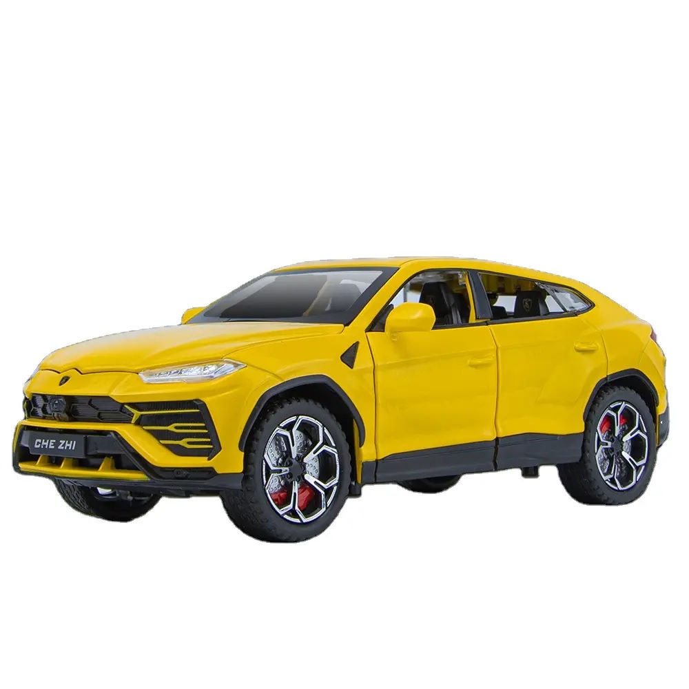 Модель металлическая Lamborgini Urus дым, свет, звук, поворотные колеса 1:24 CZ141AD