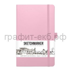 Блокнот А5 80л.нелин.Sketchmarker 140 г/м?  твердая обложка розовый 2315003SM