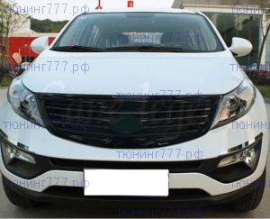 Решетка радиатора Sportage 3, черный глянец, до 2014 года