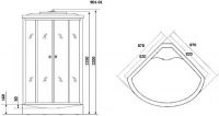 Душевая кабина Niagara Ultra 90x90 NG-901-01 с гидромассажем схема 10