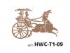 Трафарет Виниловый STMDECOR КОЛЕСНИЦА HWC-T1-09 300*300*0.4 мм.