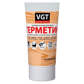 Герметик Силиконизированный VGT 0.28кг Берёза для Герметизации Швов и Стыков Полов, Паркета и др / ВГТ.
