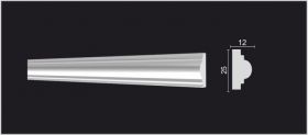 Молдинг Decor-Dizayn DD35 Белая Лепнина Д2000хВ25хТ12 / Декор Дизайн.