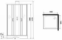 Душевая кабина Grossman Elegans 100х100 GR250Q без гидромассажа схема 5