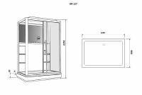 Душевая кабина Grossman 120x90 GR127R с гидромассажем схема 14