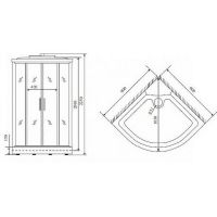 Душевая кабина Timo Standart 90x90 T-5509 схема 2