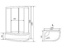 Душевая кабина Timo Comfort 120x85 T-8820LF с гидромассажем схема 6