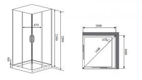 Душевая кабина Timo Premium 100x100 NURAH-516 с баней с гидромассажем ФОТО